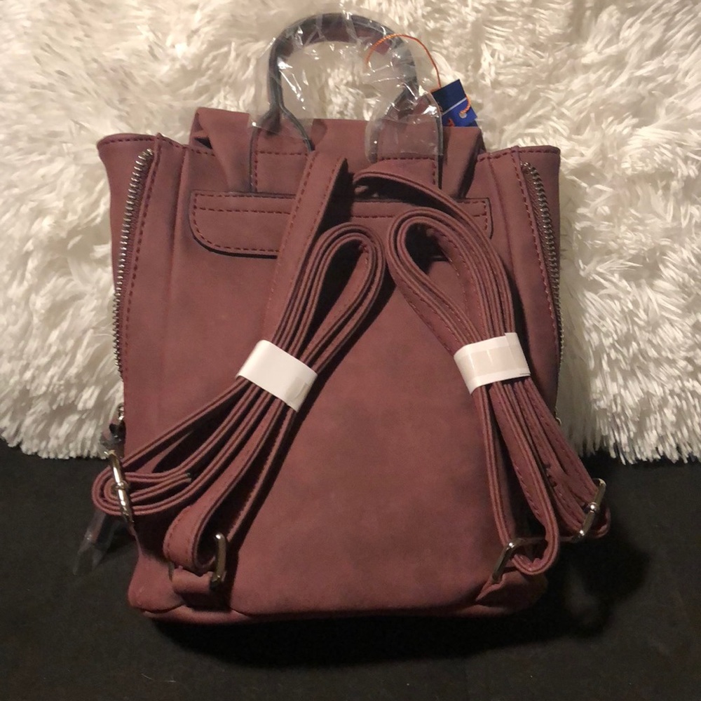 Kendall Mini Backpack in Wine - Picture 4 of 6